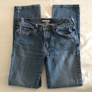 Medium wash Levi straight jeans